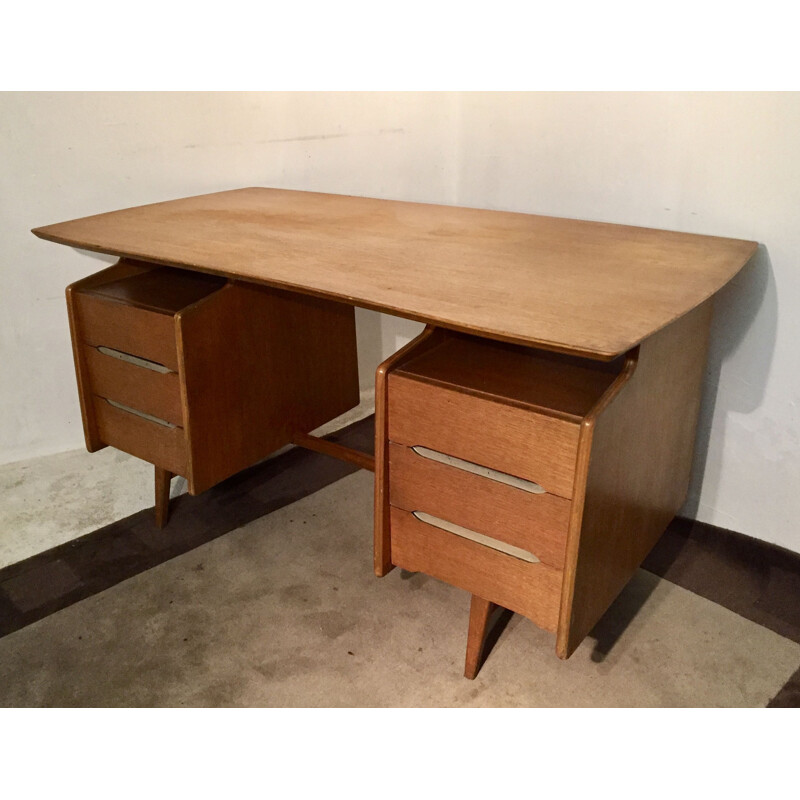 Vintage Jacques Hauville's desk for Bema