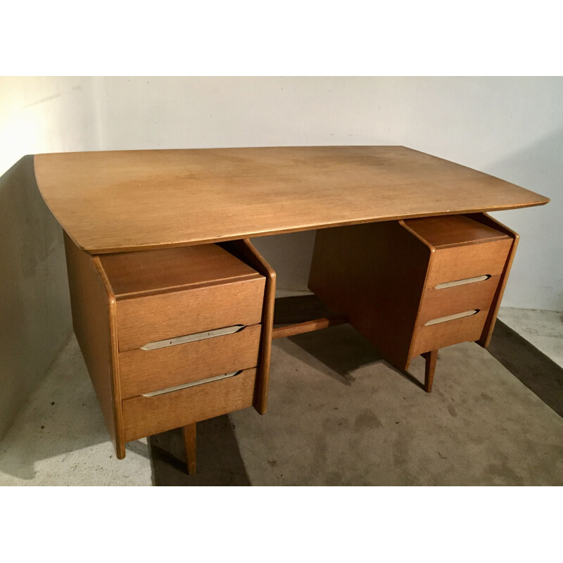 Vintage Jacques Hauville's desk for Bema