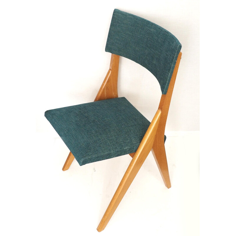 Cadeira Vintage com pernas de bússola 1950