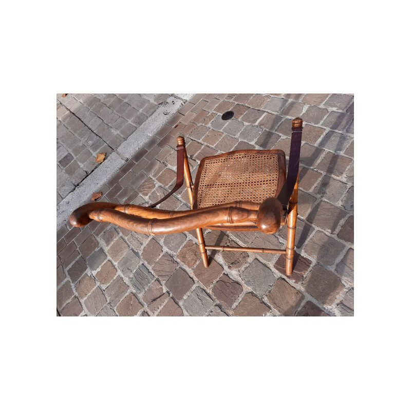 Cadeira dobrável Vintage com bengala