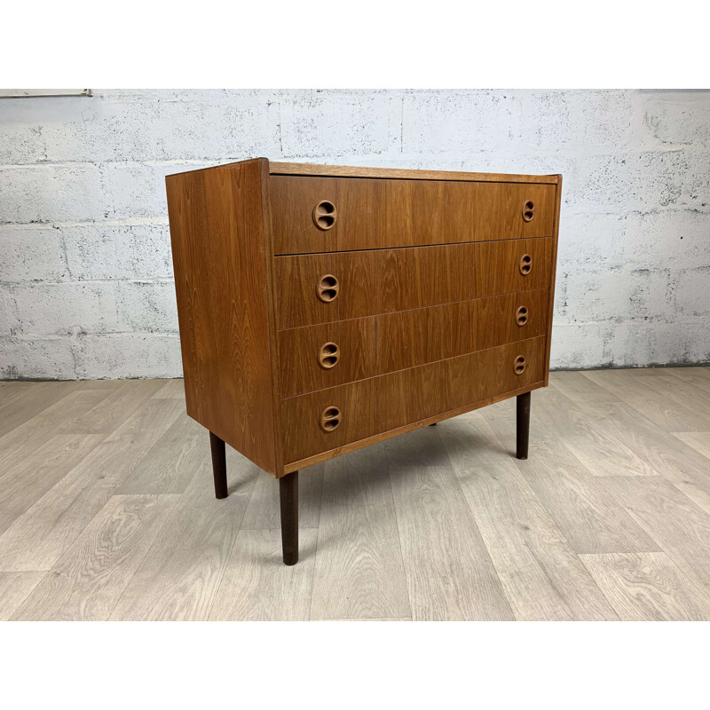 Vintage teak chest of drawers, Scandinavian 1960s