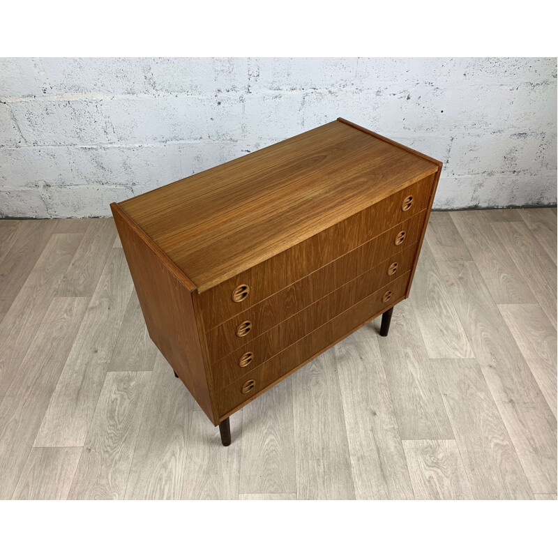 Vintage teak chest of drawers, Scandinavian 1960s