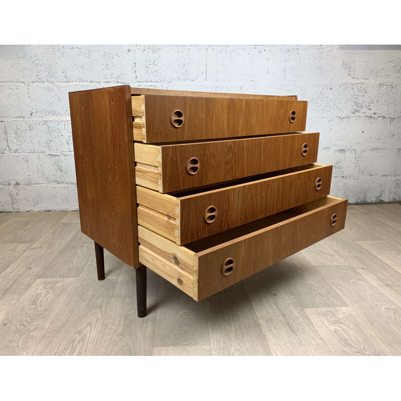 Vintage teak chest of drawers, Scandinavian 1960s