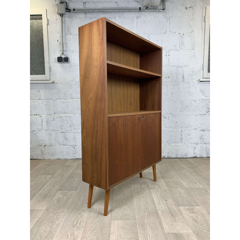 Vintage teak bookcase, Scandinavian 1960s