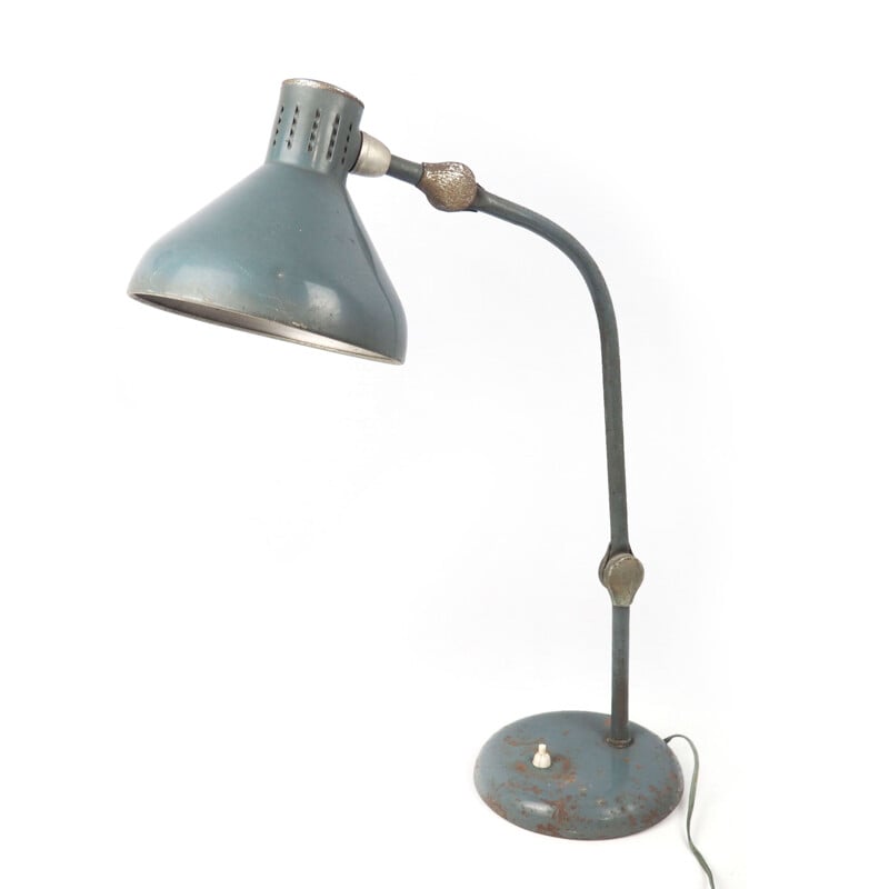 Vintage-Lampe aus emailliertem Blech und Aluminium aus der Werkstatt Jumo GS1, 1920