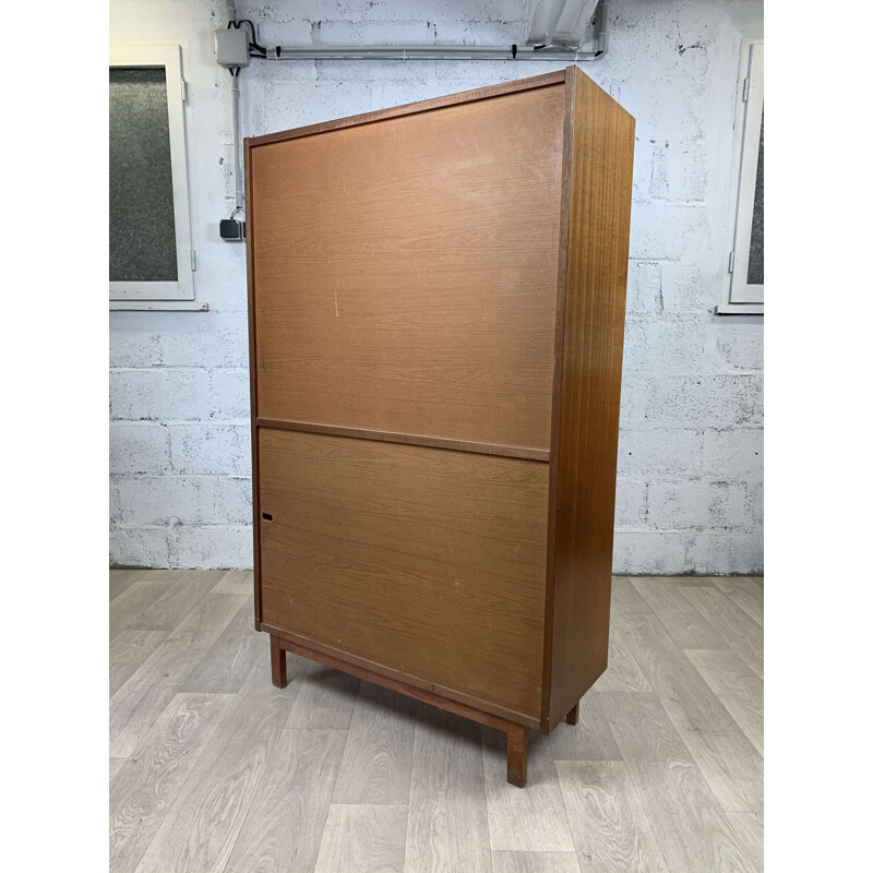 Vintage oak bookcase, Scandinavian 1970s