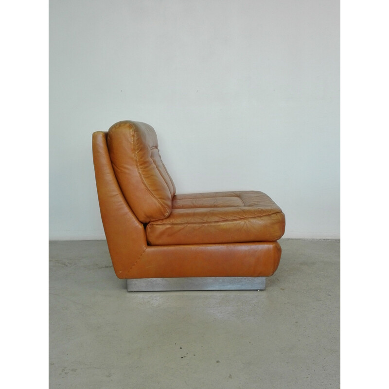 Vintage leather armchair 1970s