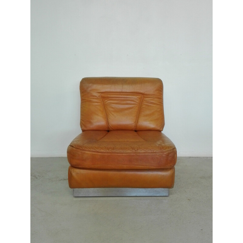 Vintage leather armchair 1970s