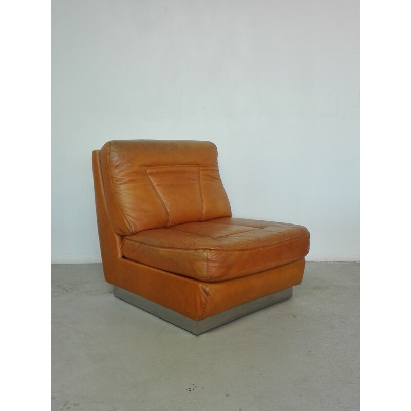 Vintage leather armchair 1970s