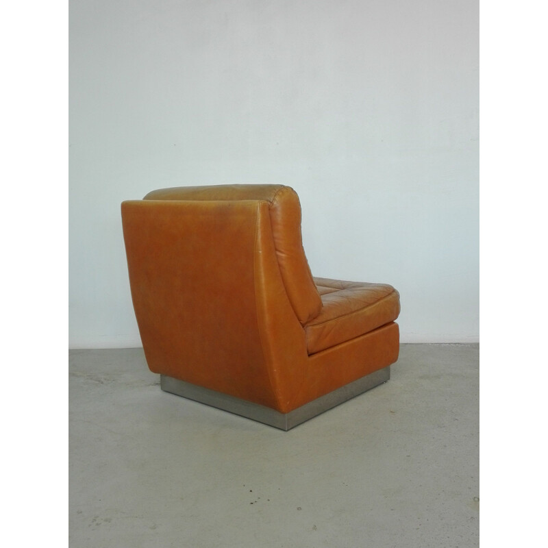 Vintage leather armchair 1970s