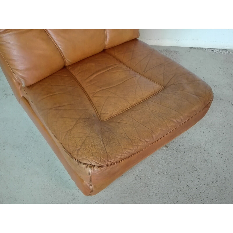 Vintage leather armchair 1970s