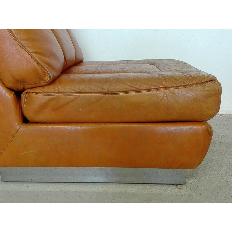 Vintage leather armchair 1970s