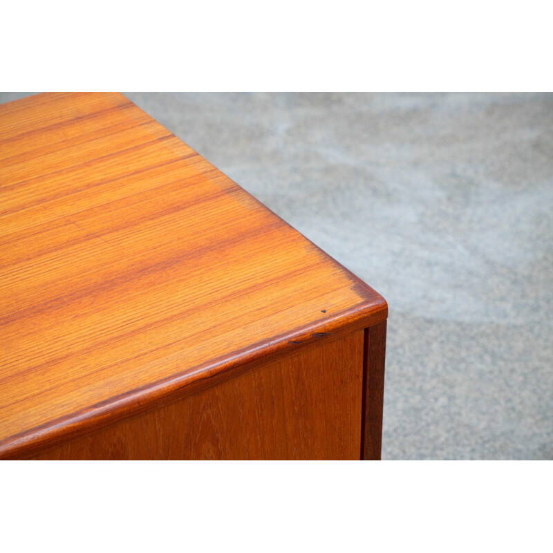 Vintage teak and steel sideboard, Scandinavian 1960s