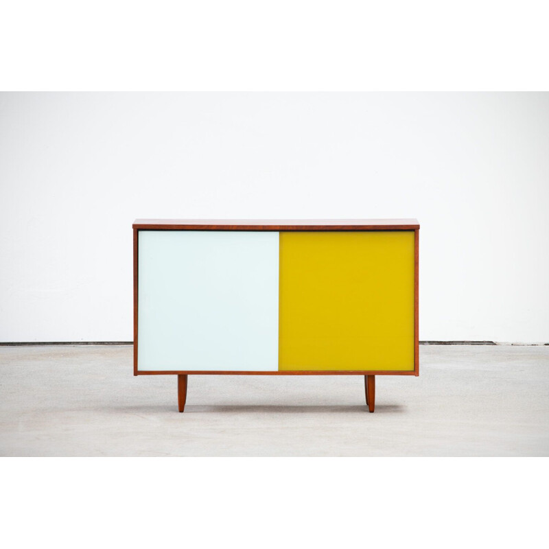 Vintage teak and glass sideboard, Scandinavian 1960s