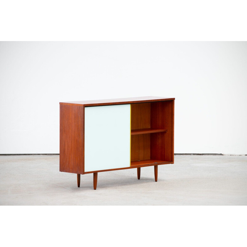 Vintage teak and glass sideboard, Scandinavian 1960s