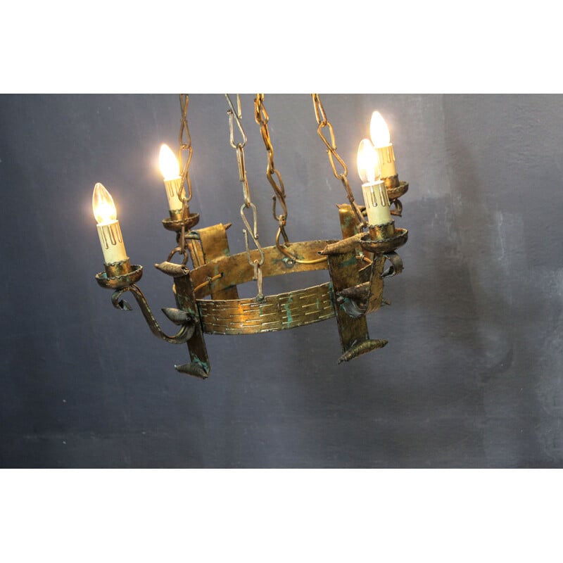 Lámpara redonda vintage del Renacimiento, Italia