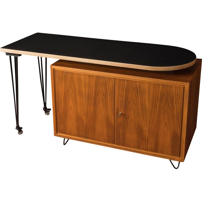 Vintage walnut Desk, Germany 1960s