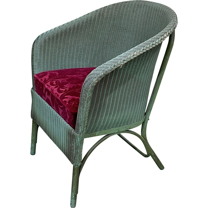 Vintage Lloyd Loom armchair 1930s