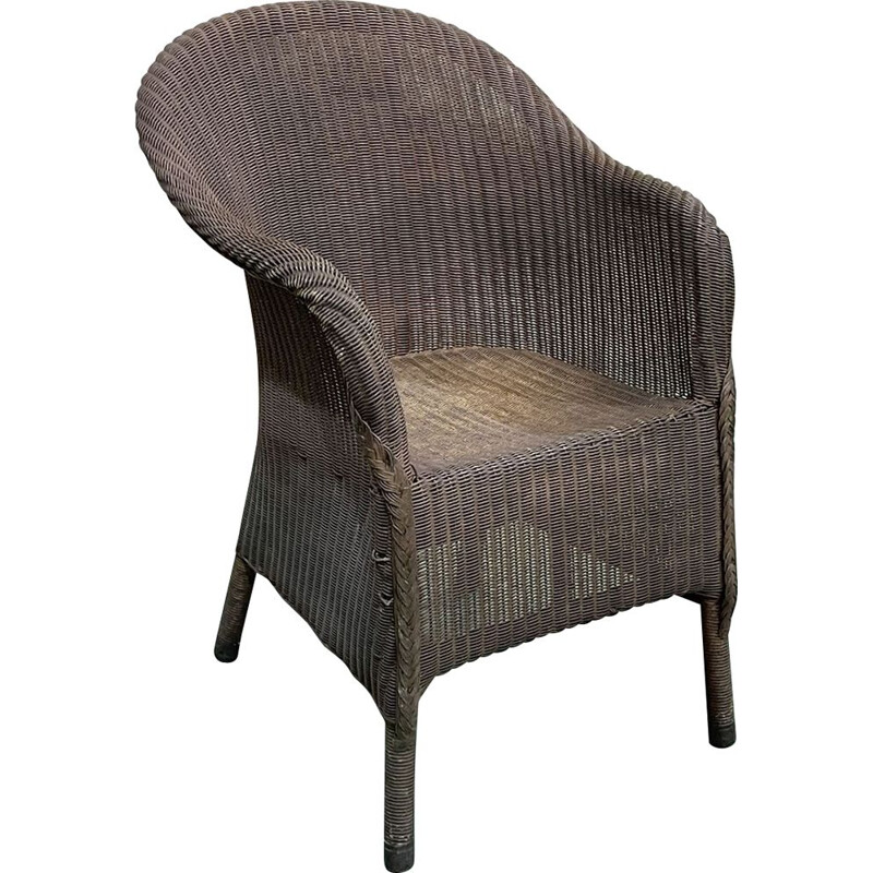 Vintage Lloyd Loom armchair 1930s