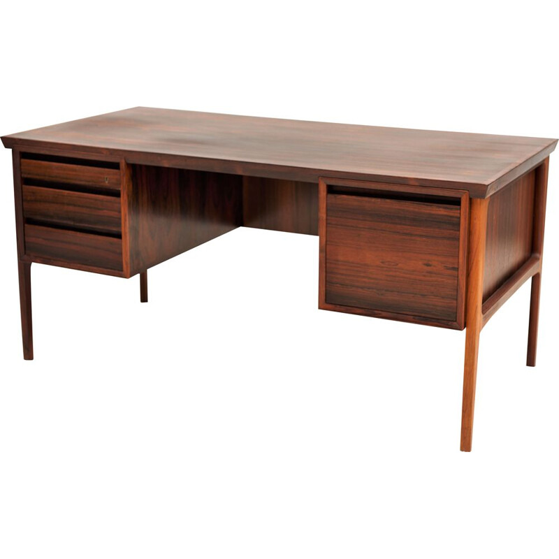 Vintage rosewood desk by Erik Buck