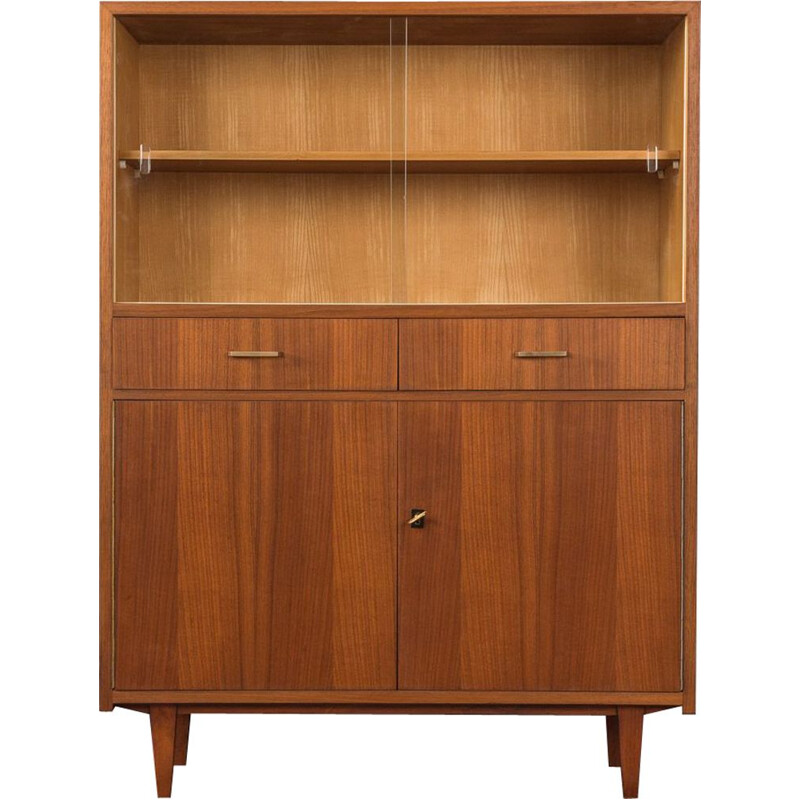 Vintage walnut Showcase, Germany 1960s