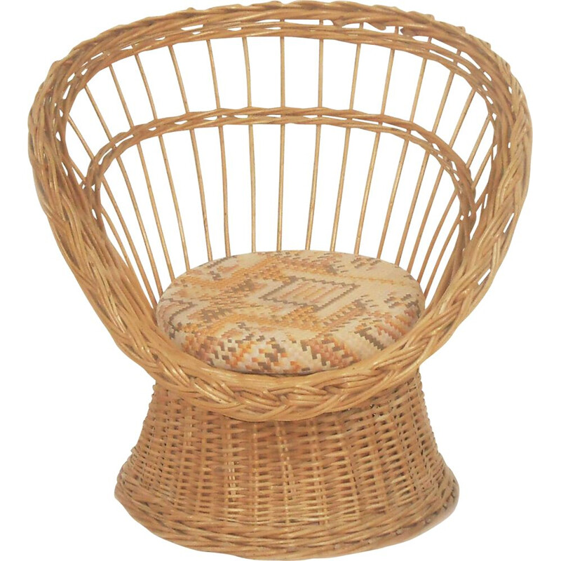 Poltrona Vintage rattan