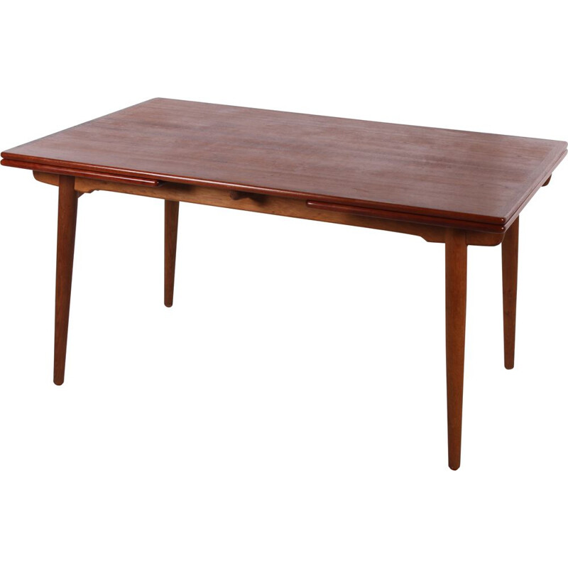 Vintage XL Teak dining table by Hans J Wegner by A. Tuck 1950s