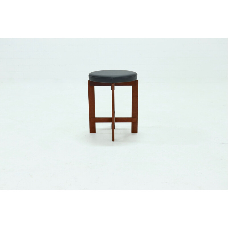 Vintage Stool by Uno & Östen Kristiansson for Luxus, Scandinavian 1950s