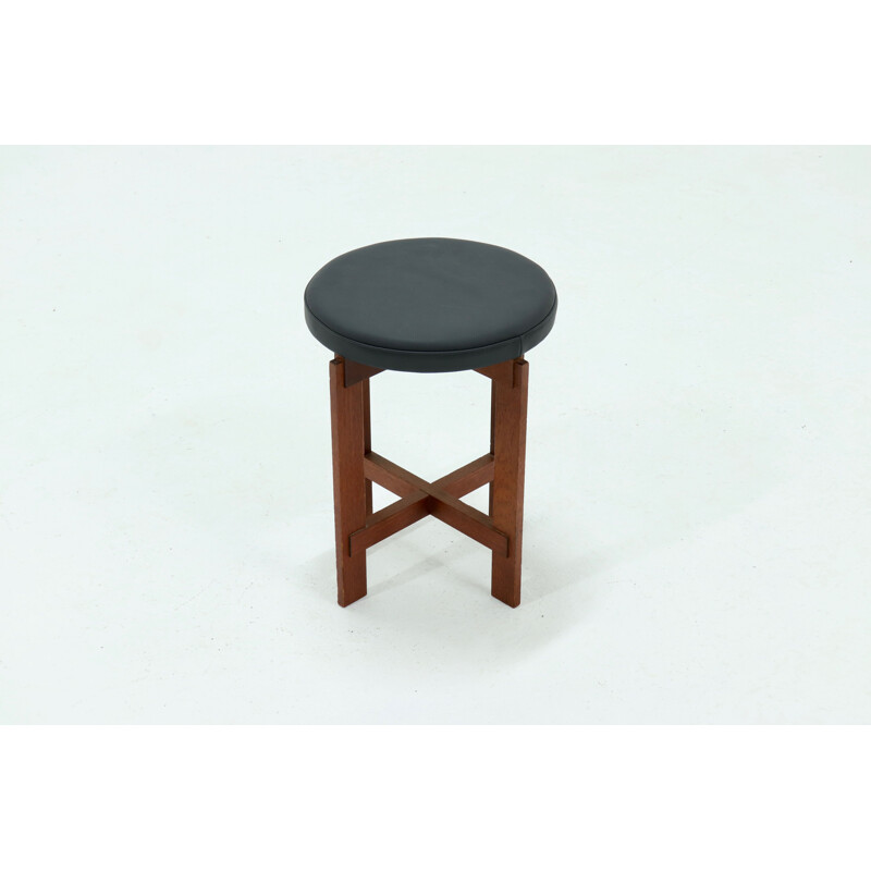 Vintage Stool by Uno & Östen Kristiansson for Luxus, Scandinavian 1950s