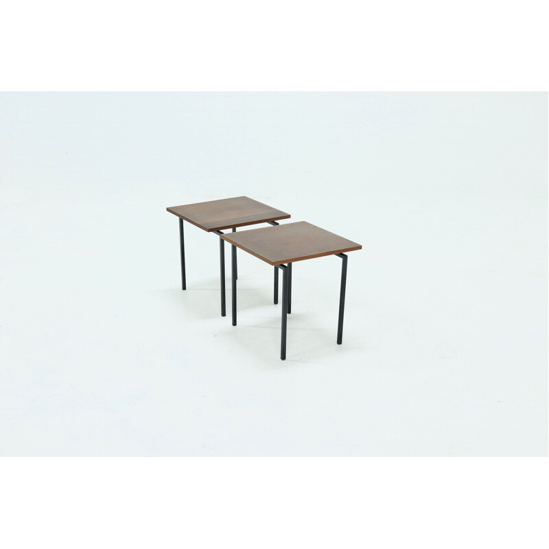 Pair of vintage Pastoe Side Tables by Cees Braakman, Japanese 1960s