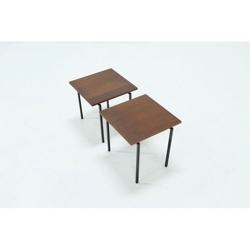 Pair of vintage Pastoe Side Tables by Cees Braakman, Japanese 1960s