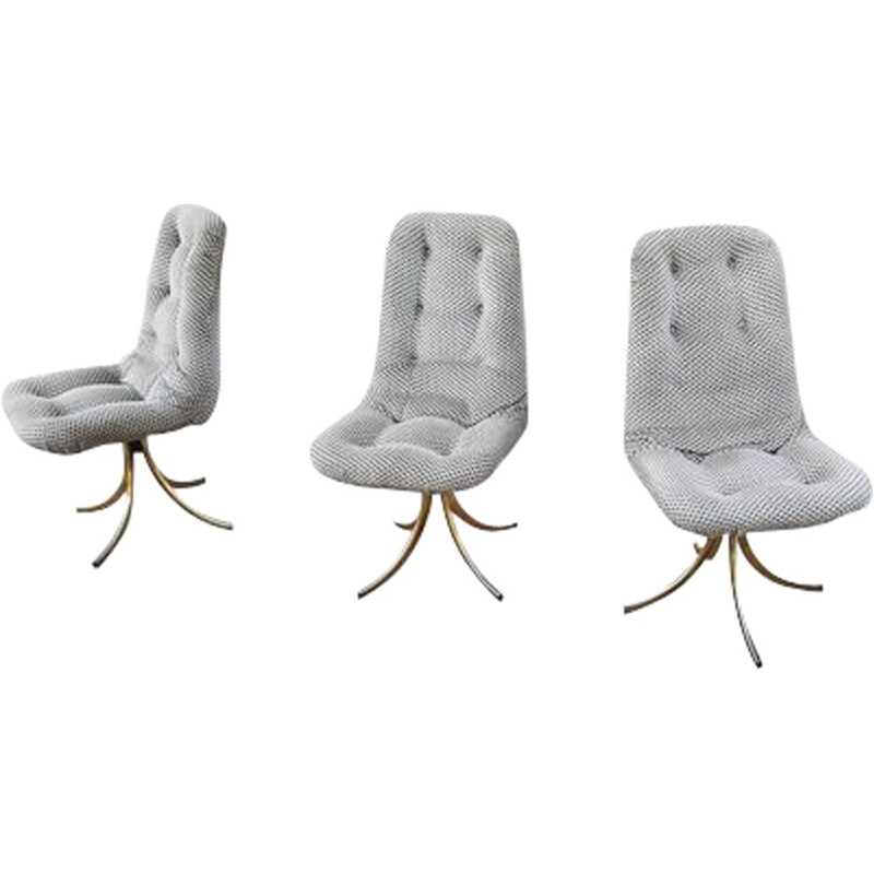 Set of 3 vintage armchairs, Scandinavian
