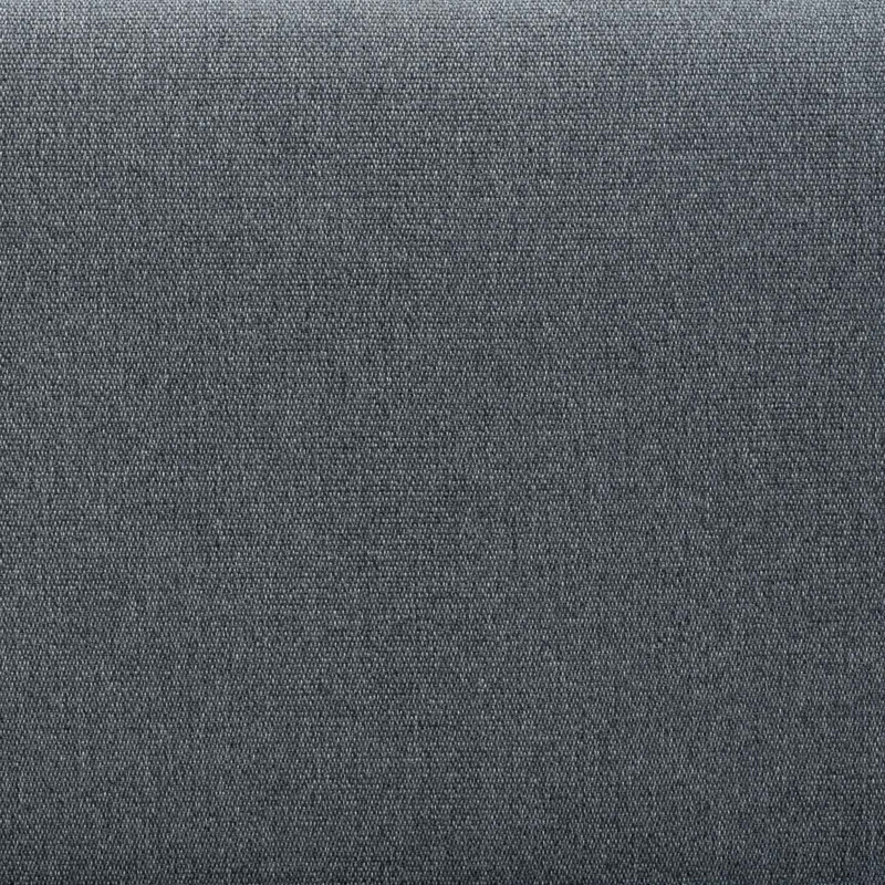 Canapé 3-places retapissé en chêne et tissu gris foncé - 1960