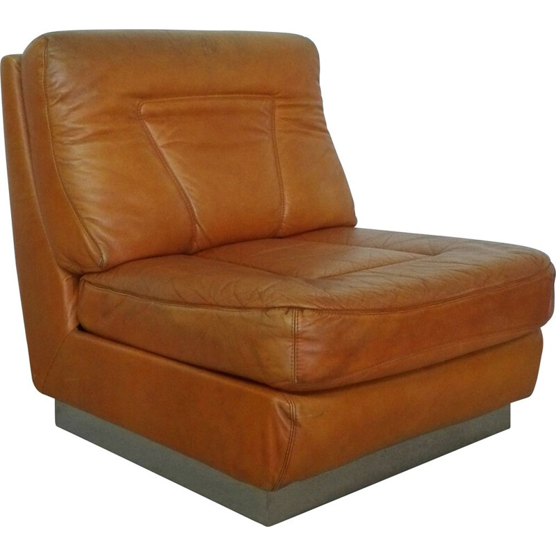 Vintage leather armchair 1970s