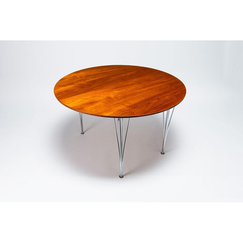 Vintage Super Elliptical Table in Teak Bruno Mathsson & Piet Hein for Fritz Hansenk, Danish 1960
