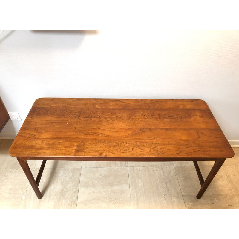 Vintage coffee table by Peter Hvidt and Orla Mølgaard-Nielsen for France and Daverkosen, Scandinavian 1950