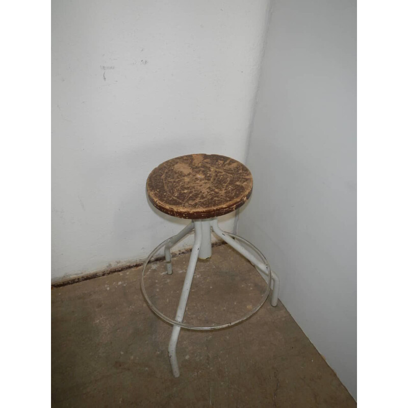 Tabouret vintage d'école