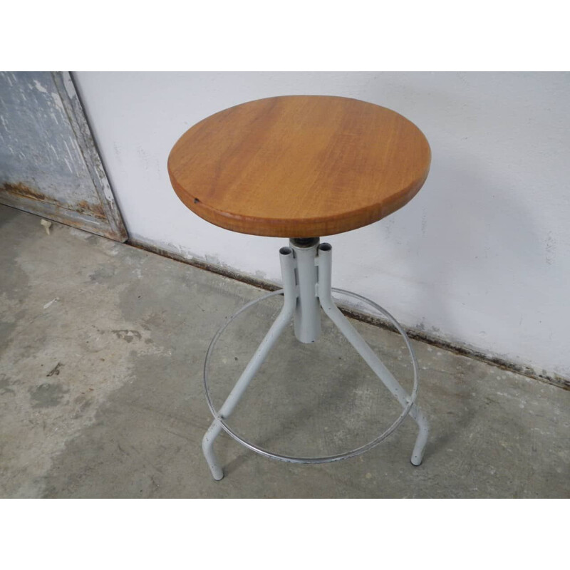 Vintage beech school stools