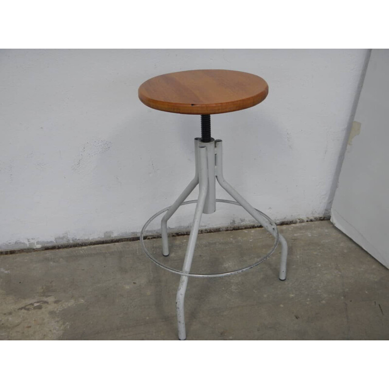 Vintage beech school stools