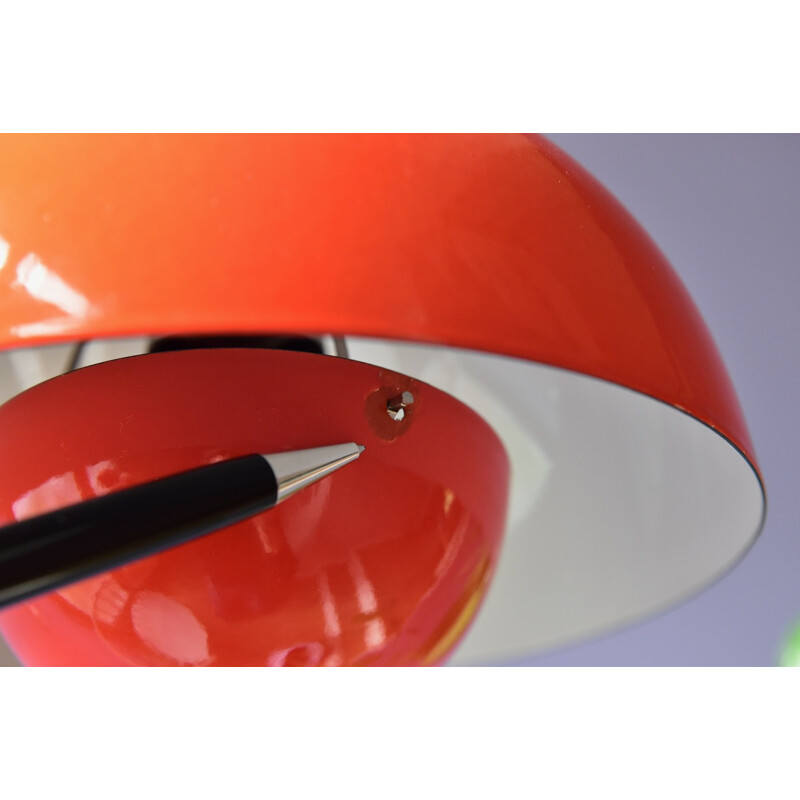 Vintage Verner Panton Enamel Flowerpot Pendant Lamp by Louis Poulsen, Denmark 1968s