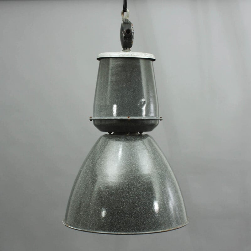 Vintage industrial metal lamp, 1960