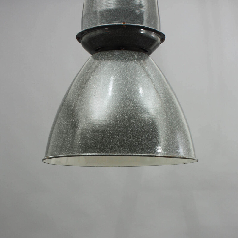 Vintage industrial metal lamp, 1960