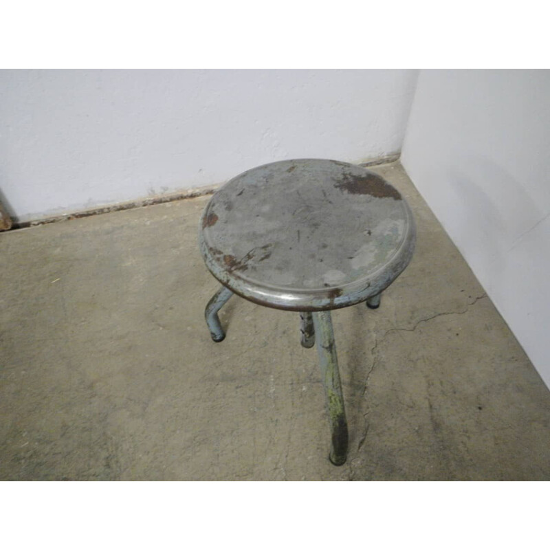 Vintage iron stool 1950s