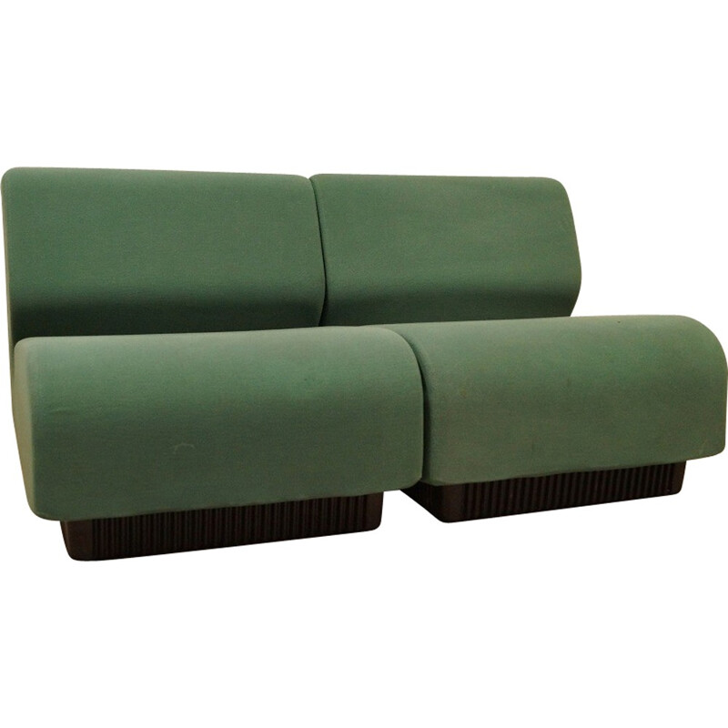 Herman Miller green sofa, Donald CHADWICK - 1970s