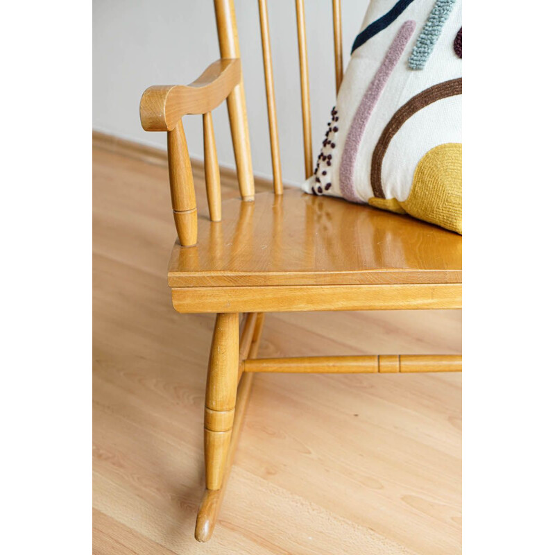 Fauteuil vintage à bascule, Scandinave 1960