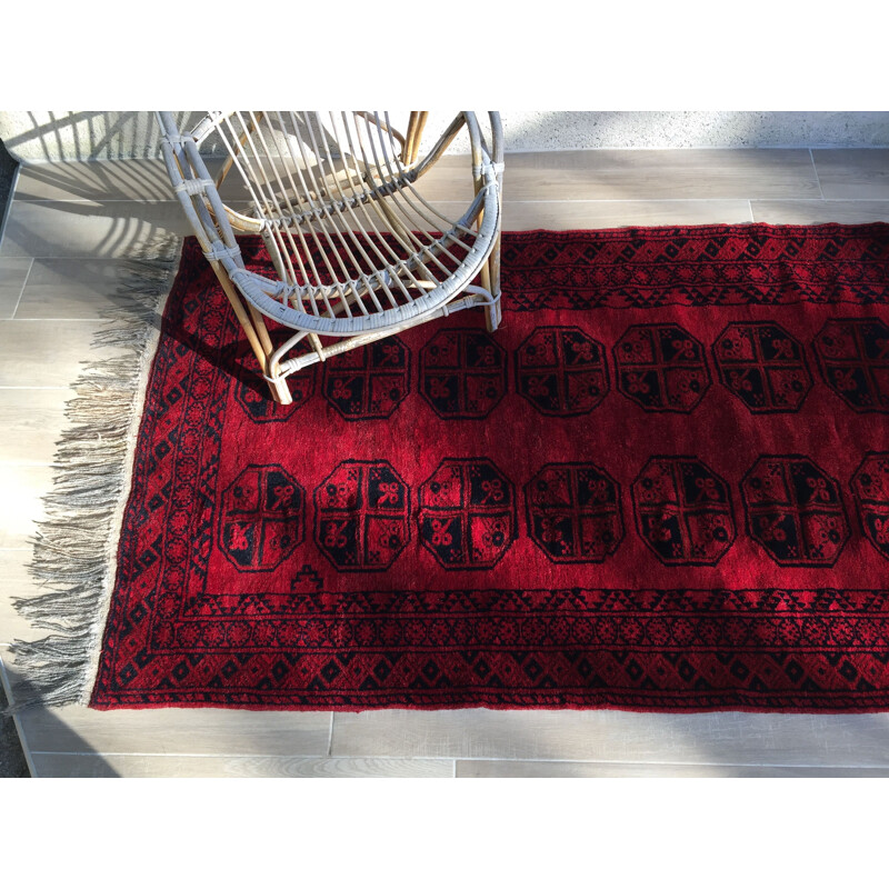 Vintage Afgan Wool Rug 1930s