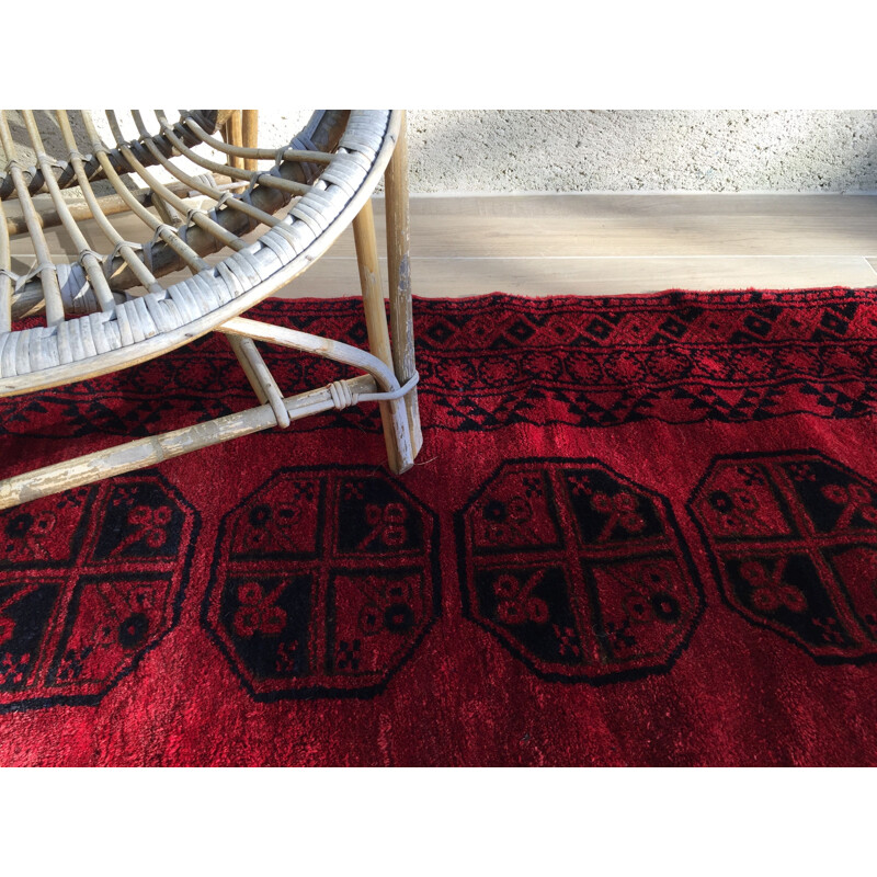 Vintage Afgan Wool Rug 1930s