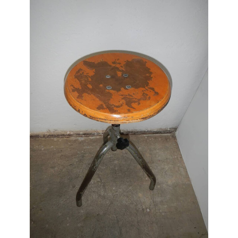 Vintage wood stool