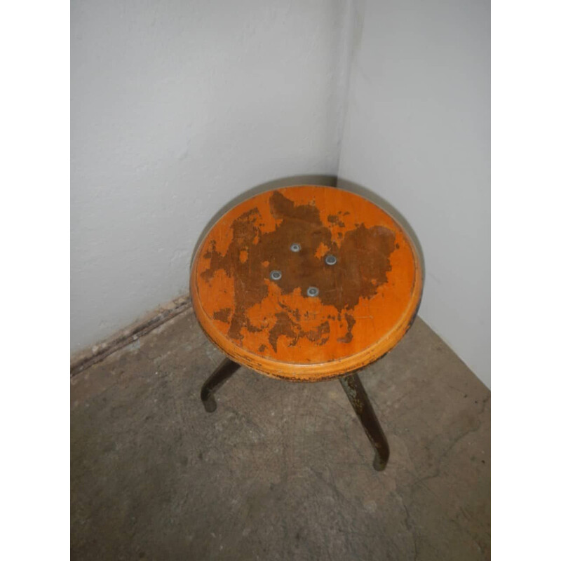 Vintage wood stool