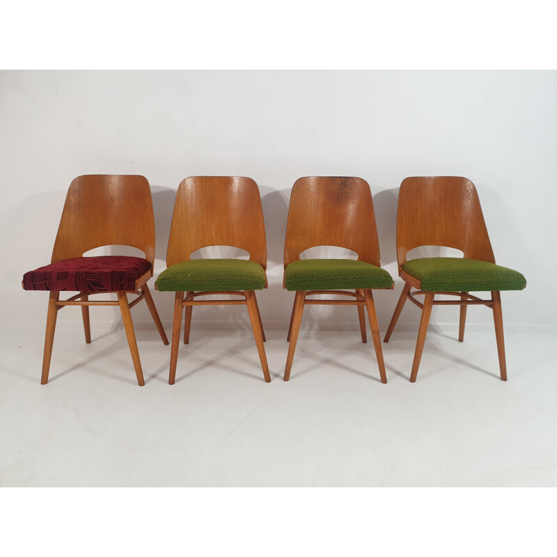 Suite aus 4 Vintage-Stühlen von Oswald Haerdtl 1960